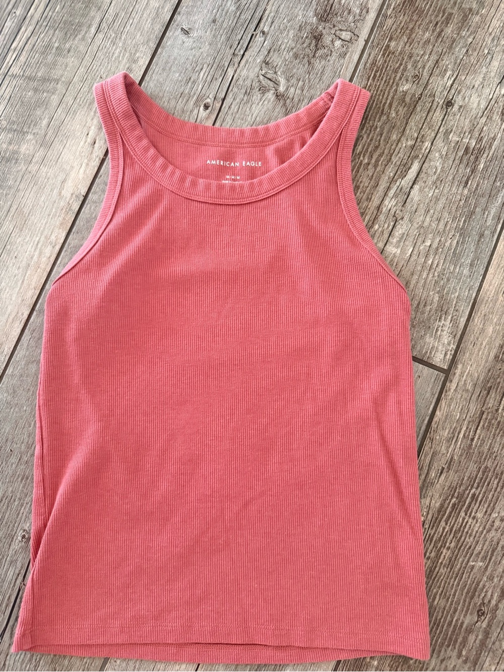 American Eagle Outfitters women’s Coral Ribbed Tank Top